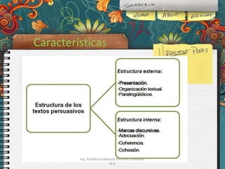 Características

Ing. Zoraida Guadalupe Martínez Alvarado,
M.E.

 