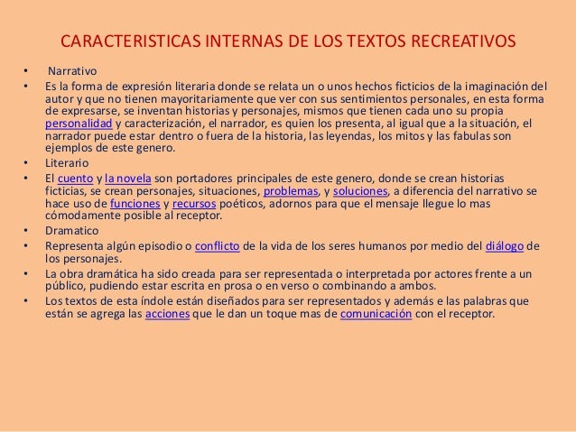 Textos recreativos