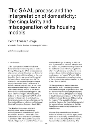 The SAAL process and the interpretation of domesticity: the singularity ...
