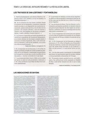 TEMA 6: LA CRISIS DEL ANTIGURO RÉGIMEN Y LA REVOLUCIÓN LIBERAL
LOS TRATADOS DE SAN ILDEFONSO Y FONTAINEBLEAU
LAS ABDICACIONES DE BAYONA
 