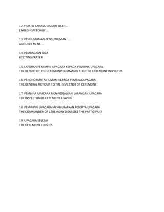 Text Pembawa Acara Bahasa Inggris