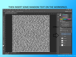 Postertext Text Poster Effect Photoshop Tutorial | PPTX