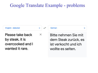 Google Translate Example - problems
 