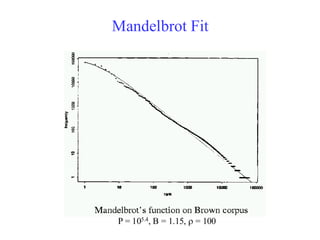 Mandelbrot Fit
P = 105.4, B = 1.15,  = 100
 
