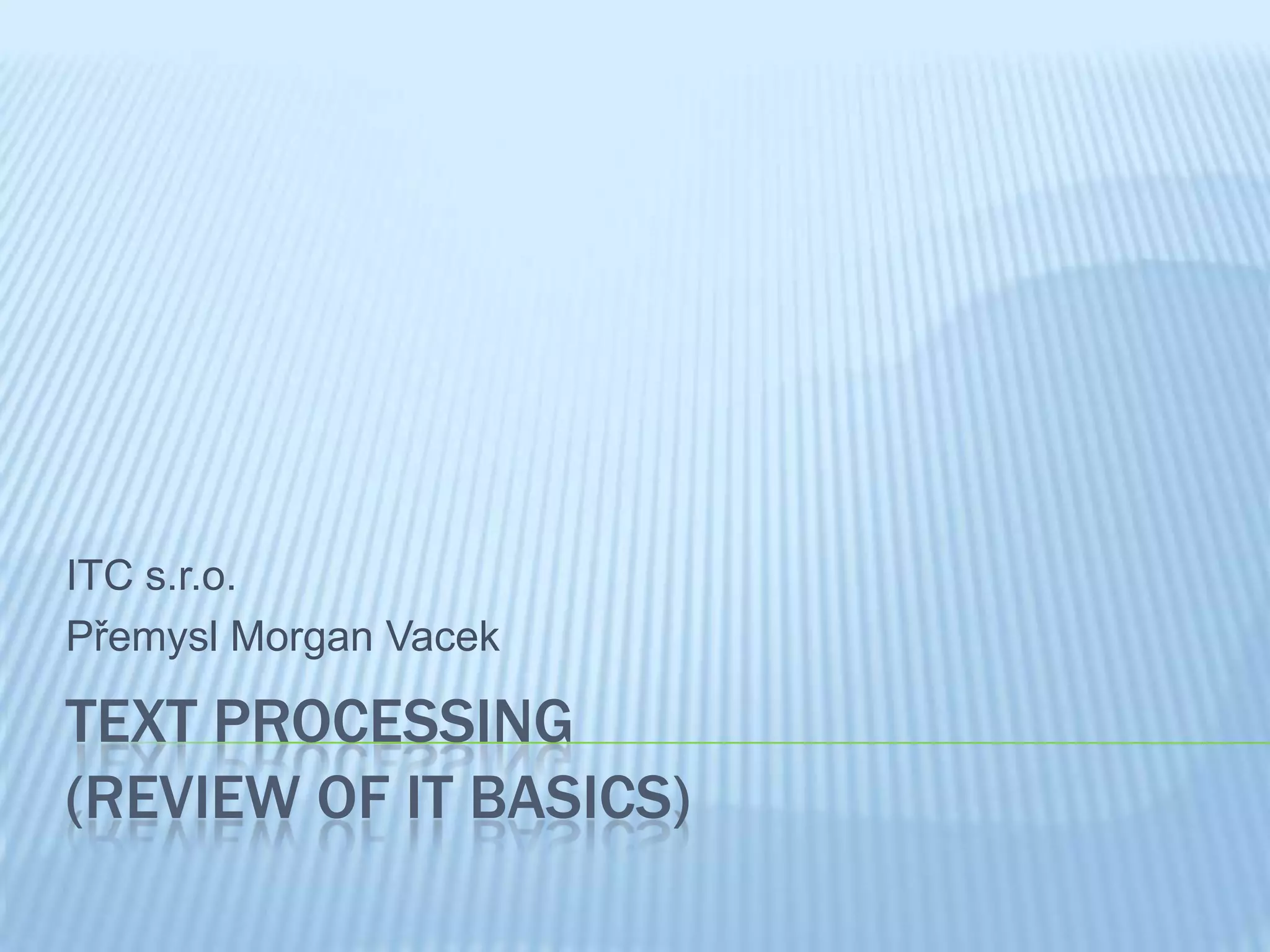 Text Processing | PPT