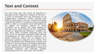 Extensive Text Context Example Texts and Context. Powerpoint for grade 11-AFA | PPTX