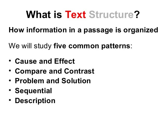 text structure