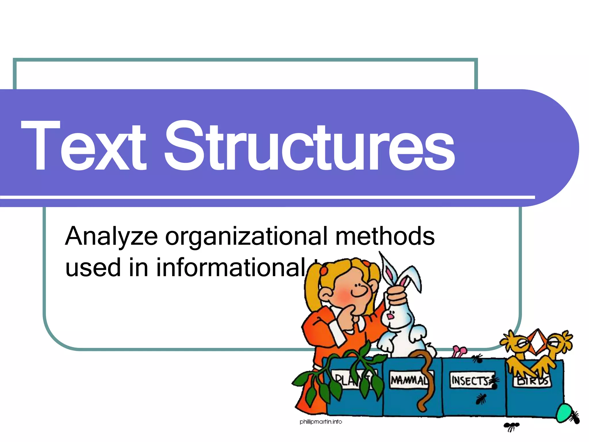 Analyzing Text Structures | PPTX