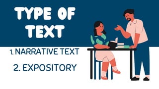TEXT TYPE (NARRATIVE, EXPOSITORY, RECOUNT, EXPLANATION, PERSUASIVE).pptx