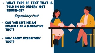 TEXT TYPE (NARRATIVE, EXPOSITORY, RECOUNT, EXPLANATION, PERSUASIVE).pptx