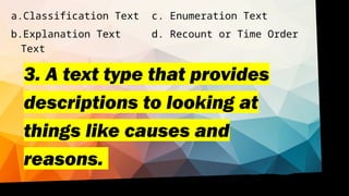 a text type quiz presentation for grade 5.pptx
