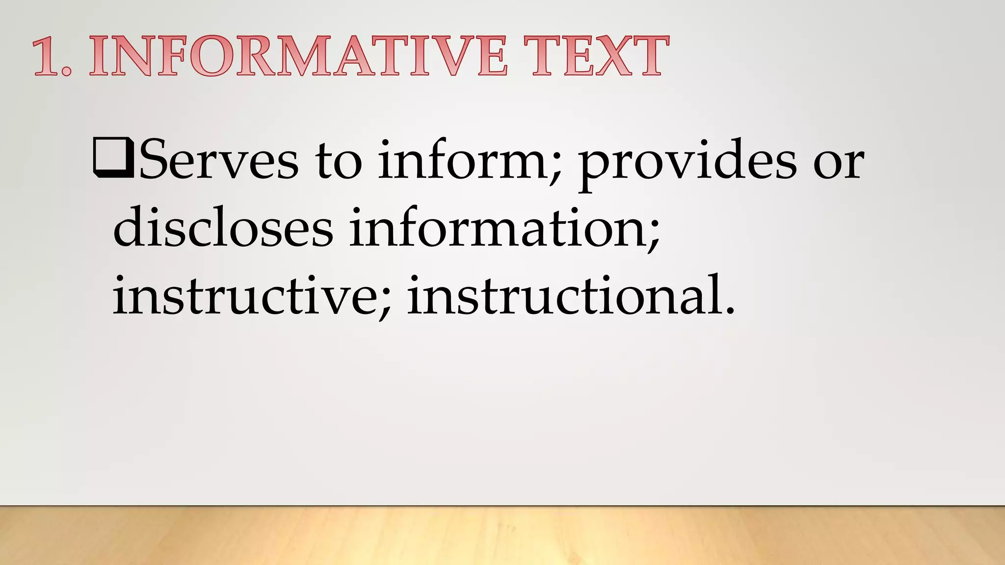 Text types | PPT