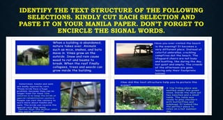 Type Following Text different text types according to structures | PPTX
