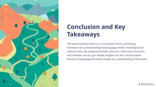 Textual Metafunction in english as a SFL | PPTX