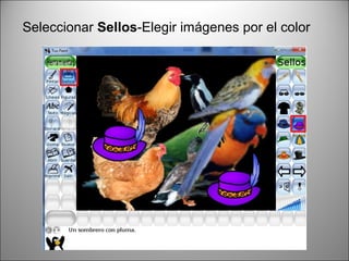 Seleccionar Sellos-Elegir imágenes por el color
