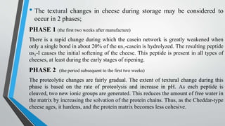 Texture development in cheese | PPTX