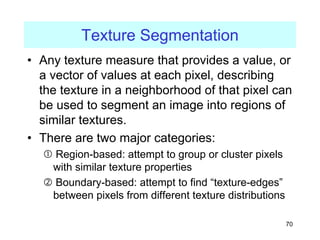 Texture Based Image Segmentation Texture features - wirth06.pdf