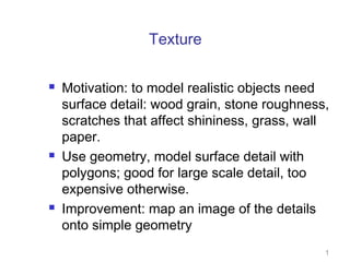 Texture Mapping In Computer Graphics Ppt Texture Mapping