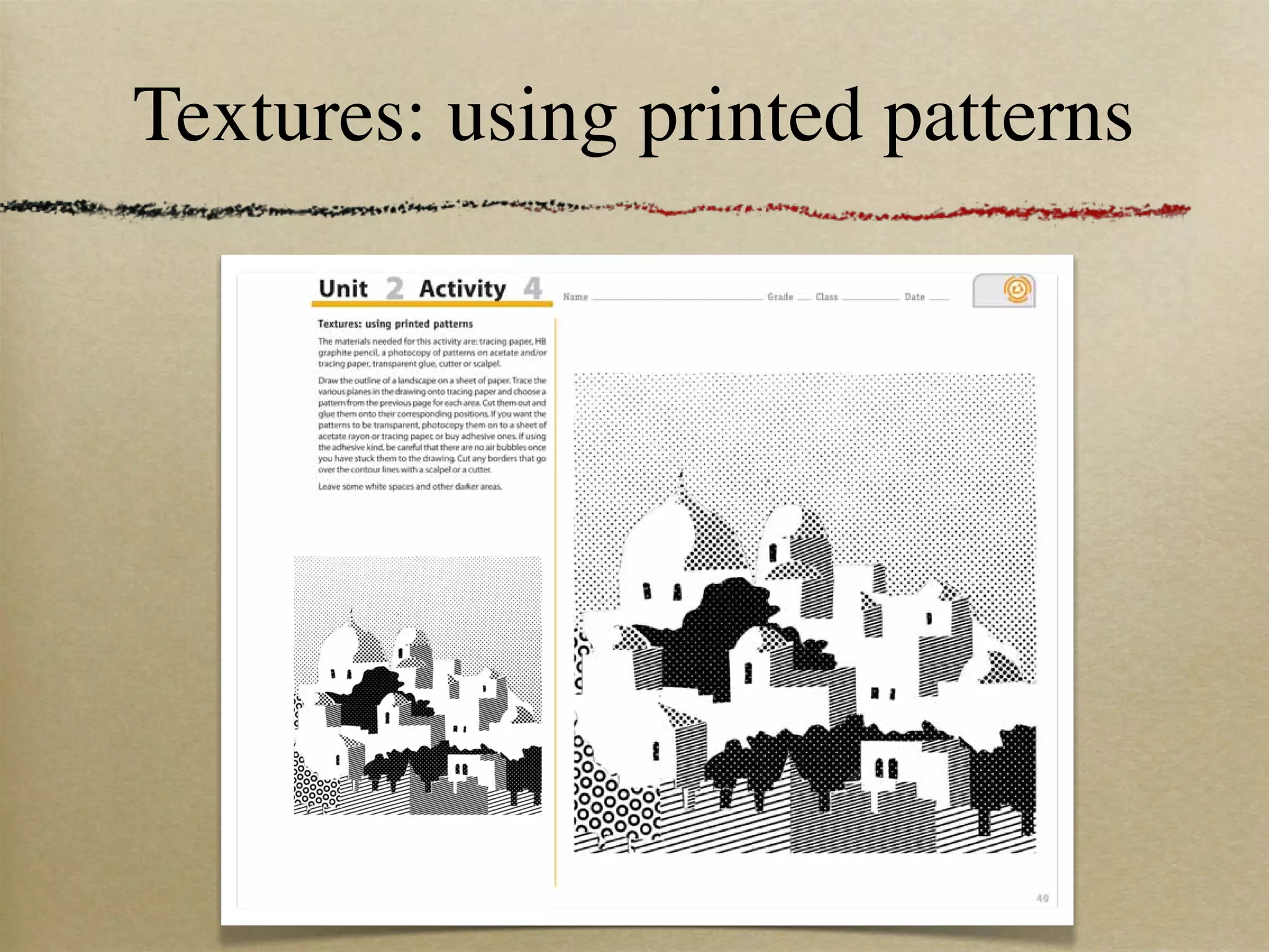 Textures: using printed patterns | PPT