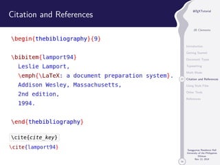 LaTex Tutorial | PDF