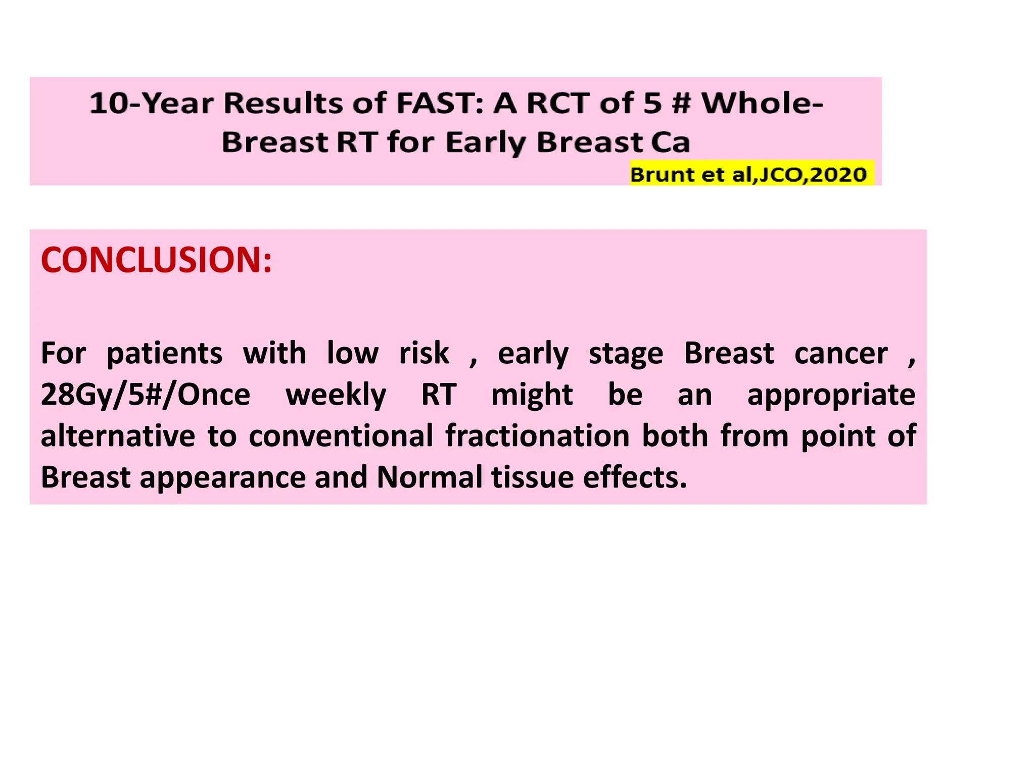 RECENT ADVANCES IN BREAST CANCER RADIOTHERAPY | PPTX