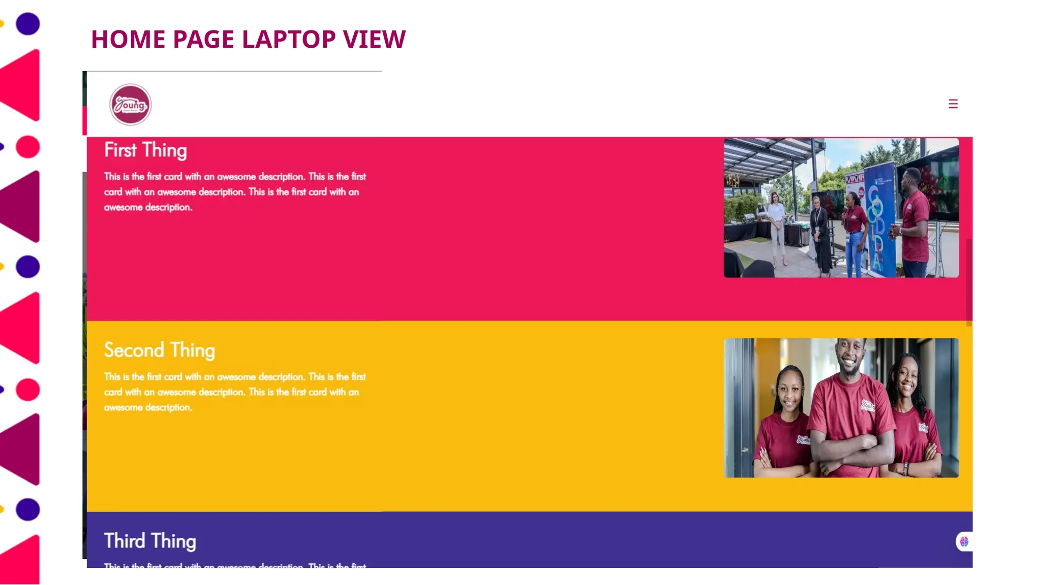 HOME PAGE LAPTOP VIEW
 