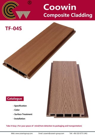 TF-04S(150x21mm) outdoor wood plastic composite cladding