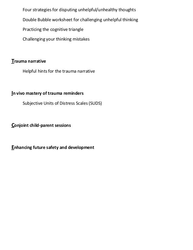 Worksheets Tf Cbt Worksheets tf cbt toolkit with color laminates 1 30 12 cbt