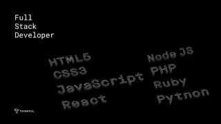 Full
Stack
Developer
 