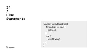 If
/
Else
Statements
 