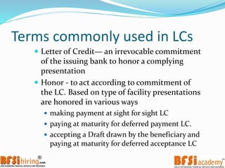 Lcs Letters Trade Finance : Letter of credit | PPTX