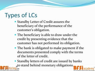 Trade Finance : Letter of credit | PPTX