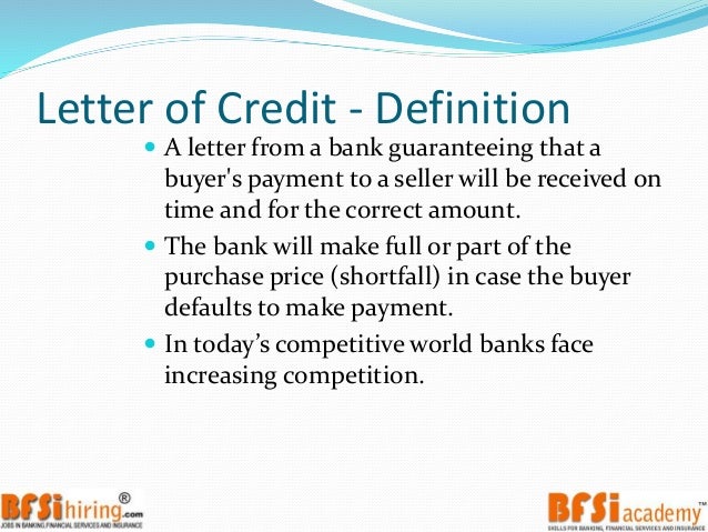 trade finance letter of credit trade finance letter of credit