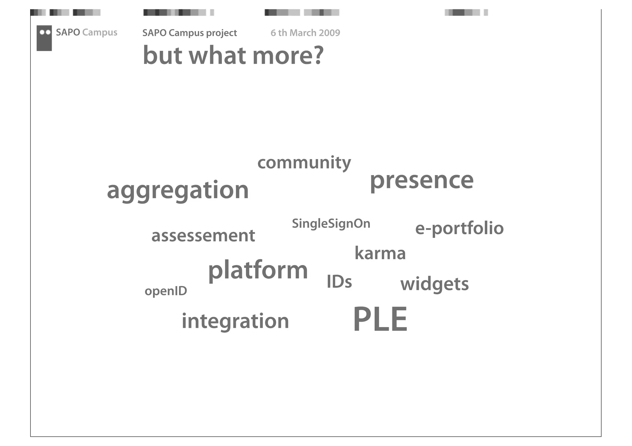 SAPO Campus - Thought Fest 09 presentation