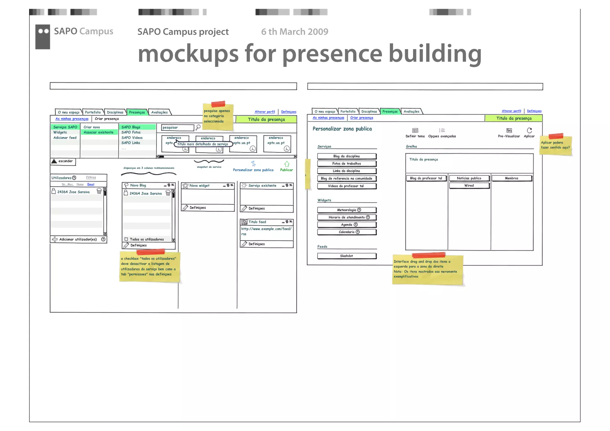 SAPO Campus - Thought Fest 09 presentation