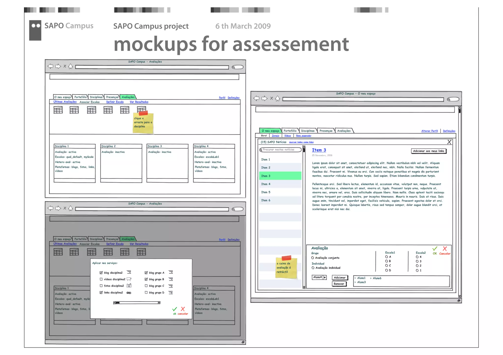 SAPO Campus - Thought Fest 09 presentation