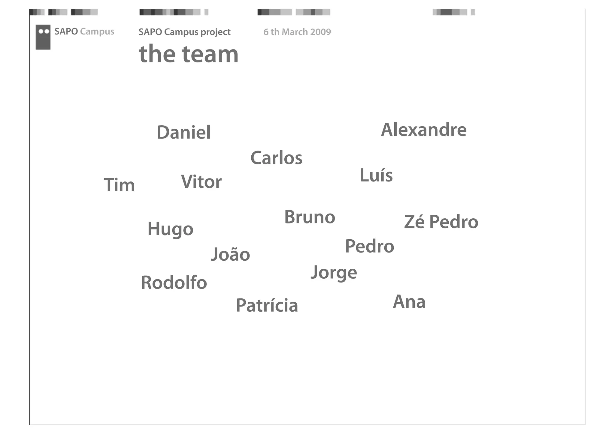 SAPO Campus - Thought Fest 09 presentation