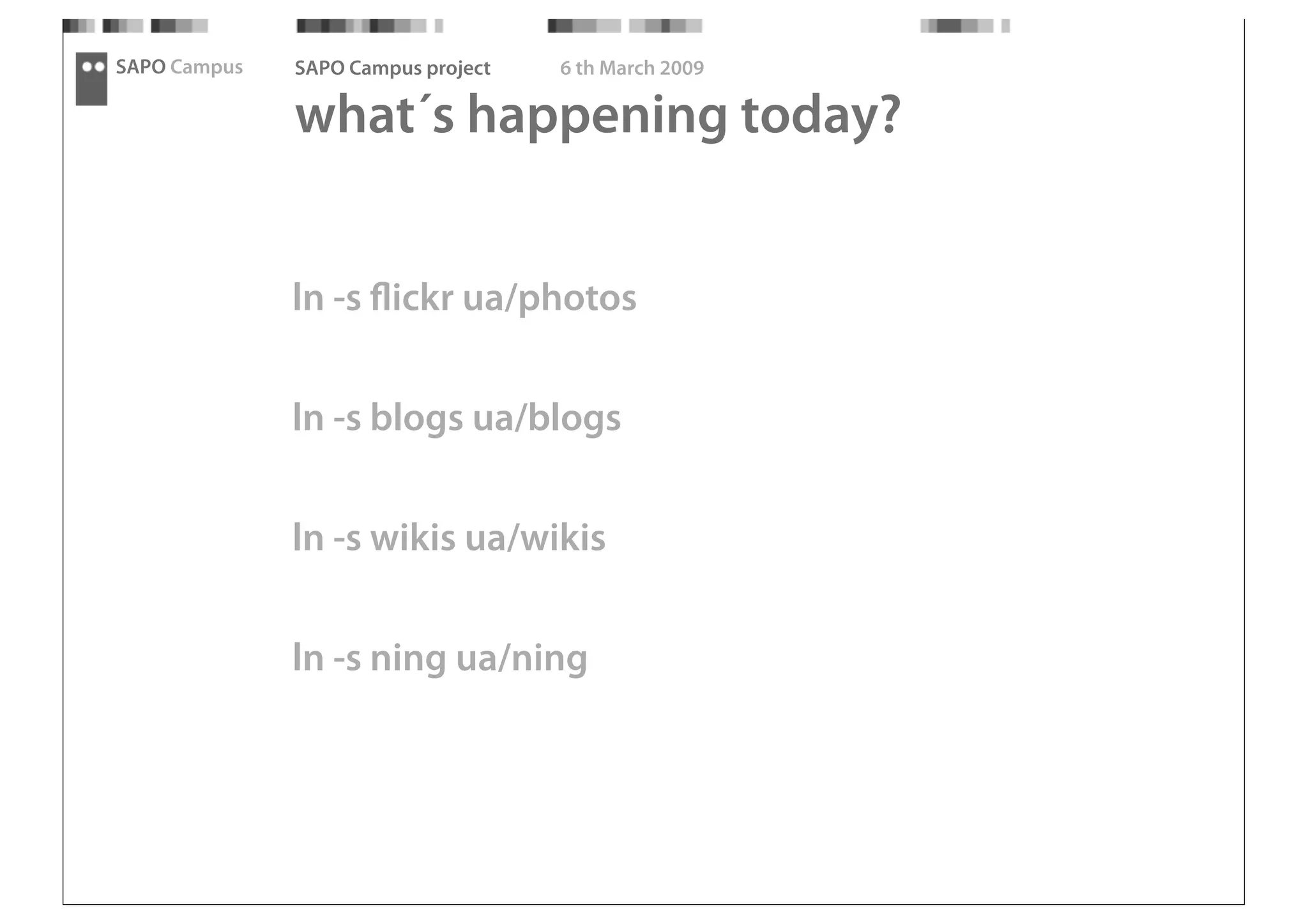 SAPO Campus - Thought Fest 09 presentation