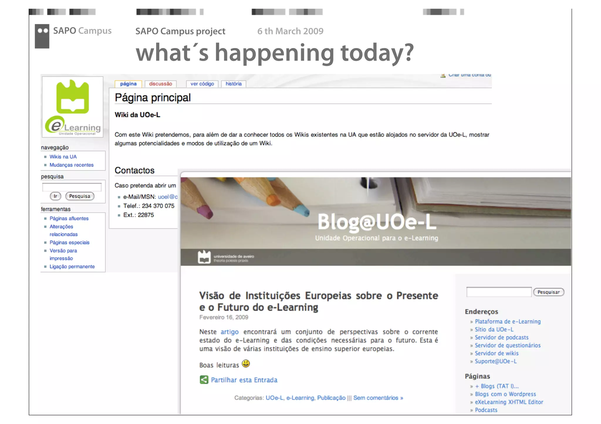 SAPO Campus - Thought Fest 09 presentation