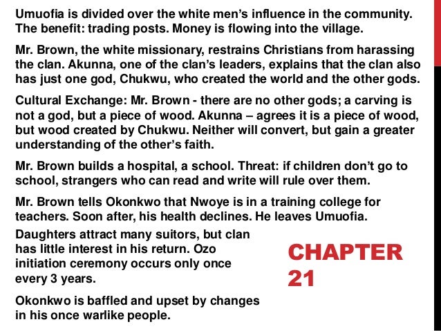 Things Fall Apart - Chapter Guide (20-25)