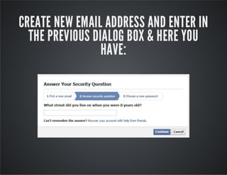 CREATE NEW EMAIL ADDRESS AND ENTER IN
THE PREVIOUS DIALOG BOX & HERE YOU
HAVE:
 
