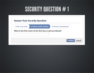 SECURITY QUESTION # 2
 