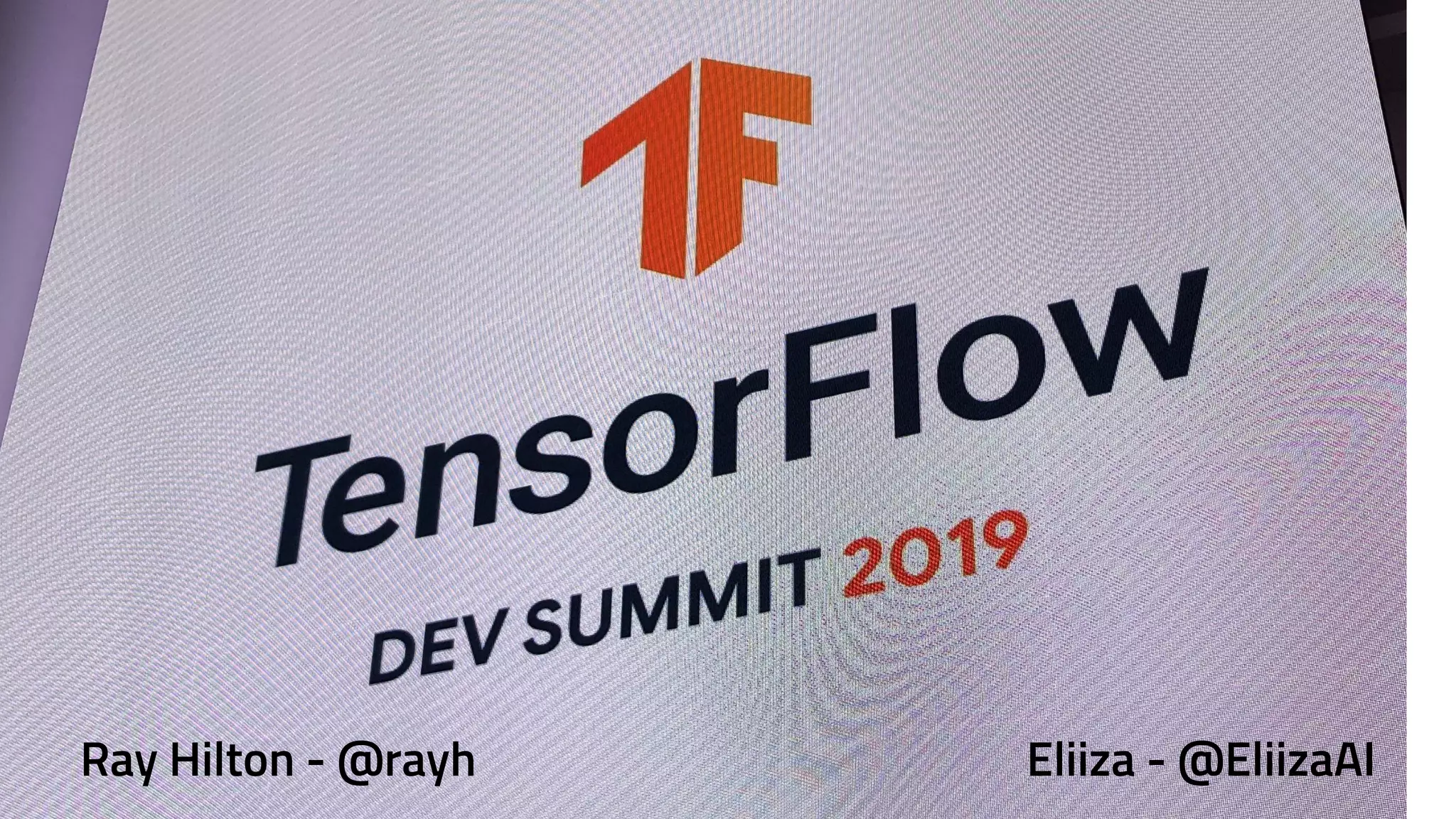 Ray Hilton - @rayh Eliiza - @EliizaAI
 