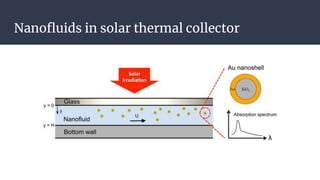 Nanofluids in solar thermal collector
 