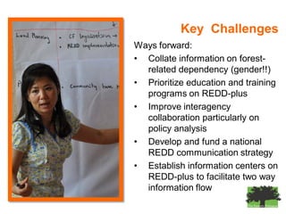 The Forests Dialogue (TFD) & IUCNREDD’s impact on Communities, Capacity and Corruption