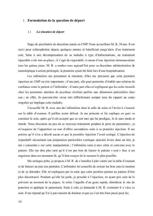 Exemple Question De Départ Tfe Infirmier  Le Meilleur Exemple