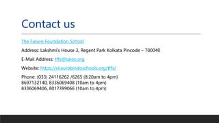 Best ICSE School in South Kolkata | The Future Foundation School | PPTX