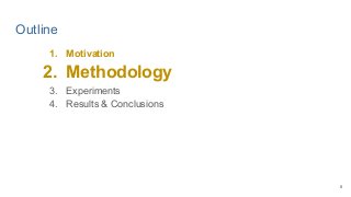 Outline
1. Motivation
2. Methodology
3. Experiments
4. Results & Conclusions
5. Conclusions
8
 