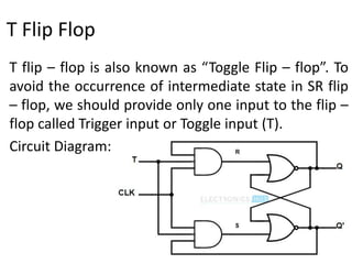 T Flip Flop bachelor of science Electronics | PPTX
