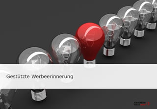 Gestützte Werbeerinnerung
 